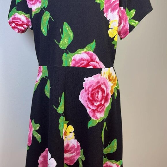 Derek Heart Plus 1X Floral Pull Over Dress Whimsy Fairy Coquette Cottage Girl - Picture 4 of 7